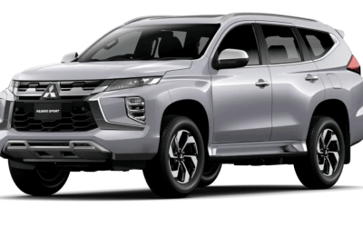 pajero graphics tampak depan kanan warna silver
