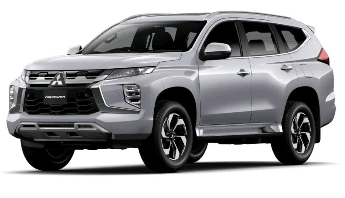 pajero graphics tampak depan kanan warna silver